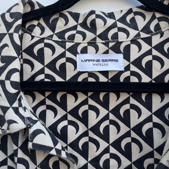 Marine Serre moon patterns denim jacket - Picture 8 of 9